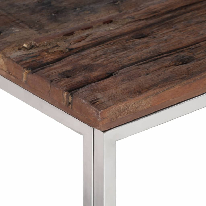 Pantia Frame Coffee Table with Storage, Dark Brown, White