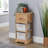 Canby Fully Assembled 3 Woven Basket Drawer Storage Unit