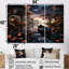 «Dinghy Floating On Misty Magic Lotus Pond», ensemble de reproductions d'art mural-108316107-108316112