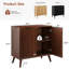 Buffet de rangement 31,5 "avec portes et tablettes-1647559035