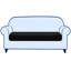 Box Cushion Loveseat Slipcover-859089334