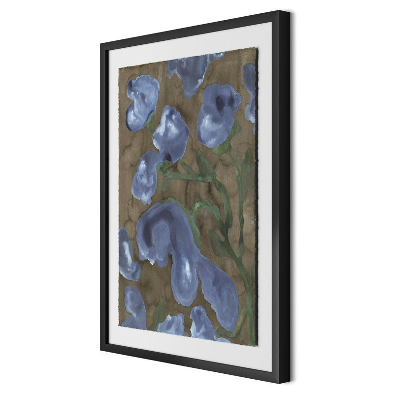 Violet Femmes Painting by Molly Franken, 24" H x 18" W, Black