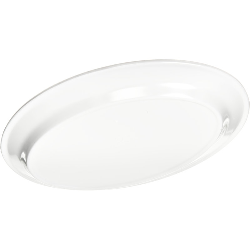 Plateau ovale en mélamine, l 8,5 po x P 12,5 po
