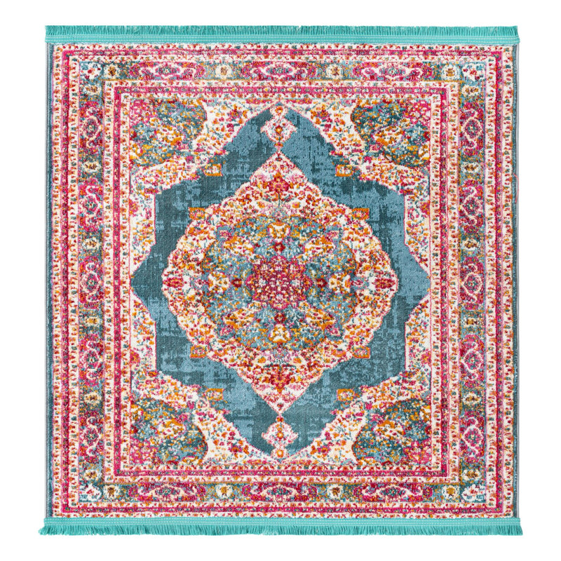 Folmar Oriental Indoor Rug, Square 5'