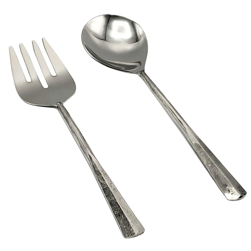 Ensemble de service à salade argenté Seldon