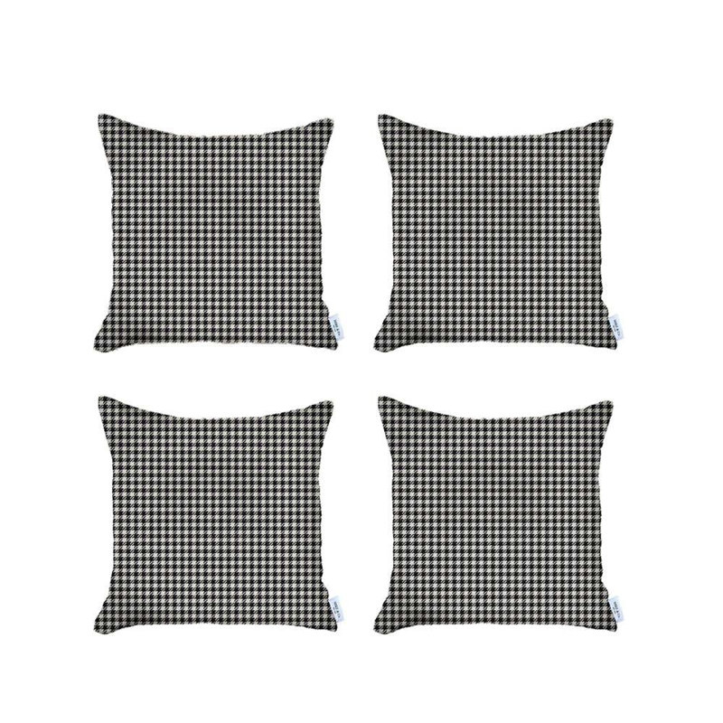 Housse de coussin carrée, Noir