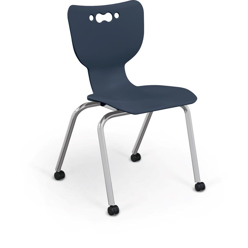 Fauteuil à roulettes Hierarchie, H 33,1 po x l 20,5 po x P 23,75 po, Bleu marine