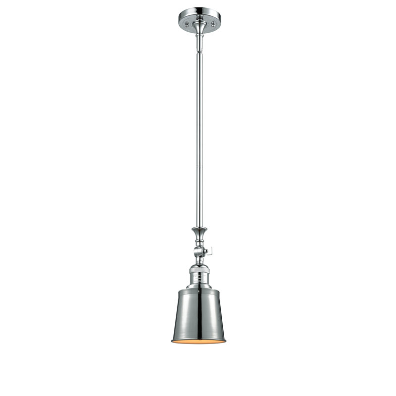 Lavender Hill 1 - Light Single Pendant, Polished Chrome, Polished Chrome, 6 Watt Vinage LED Bulb