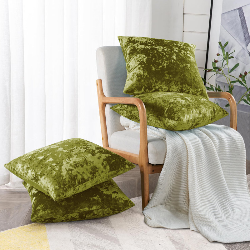 Housses de coussin en velours écrasé, Avocat