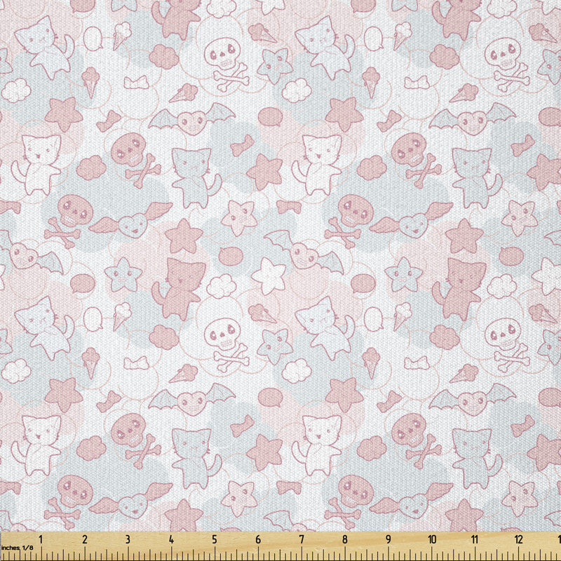 Ciccotelli Cats Bats and Skulls Multi-Purpose Fabric