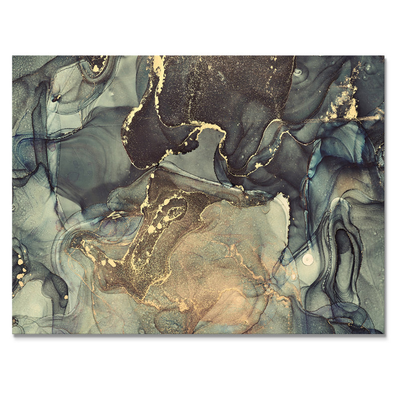 «Black Gold Infusé», reproduction d'art sur toile, H 24 po x l 32 po x P 1 po, Toile tendue