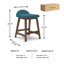 Tabouret de comptoir 24,25 po Munana-87749363