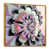 Toile avec cadre flottant or