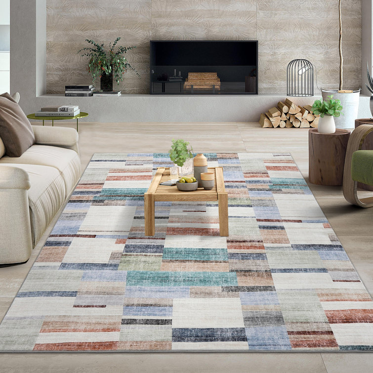 Jurdi Washable Area Rug with Non-Slip Backing