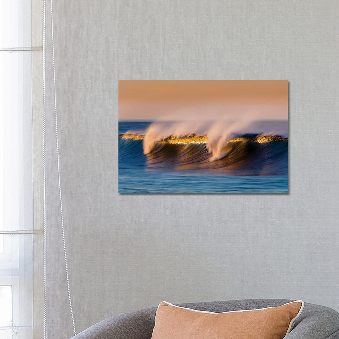 Breaking Blue Wave by David Orias - Wrapped Canvas Rectangle Photograph