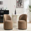 Fauteuil demi-tonneau en velours-532795859