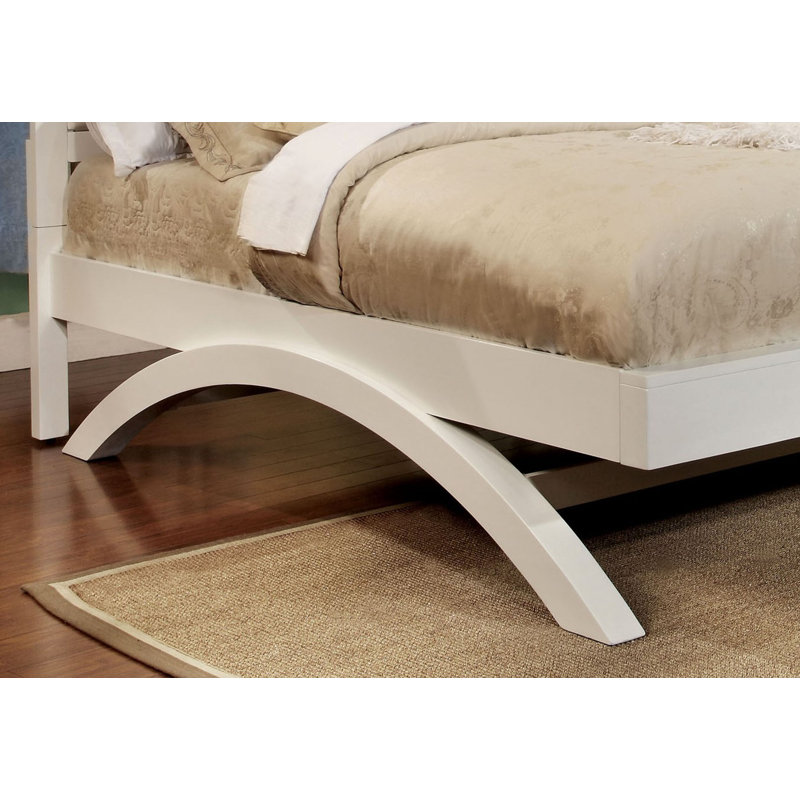Jaynie Vegan Leather Sleigh Bed, California King
