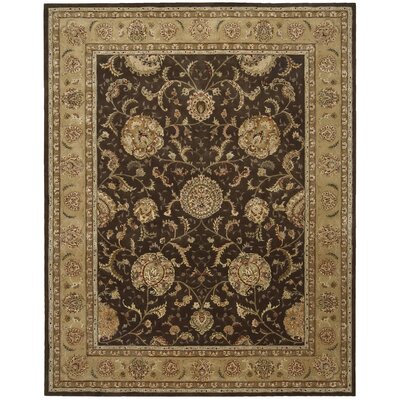 Deguzman Oriental Handmade Tufted Wool Brown Area Rug -  Alcott HillÂ®, CC48707F88A34F58BB31D3B428913A22