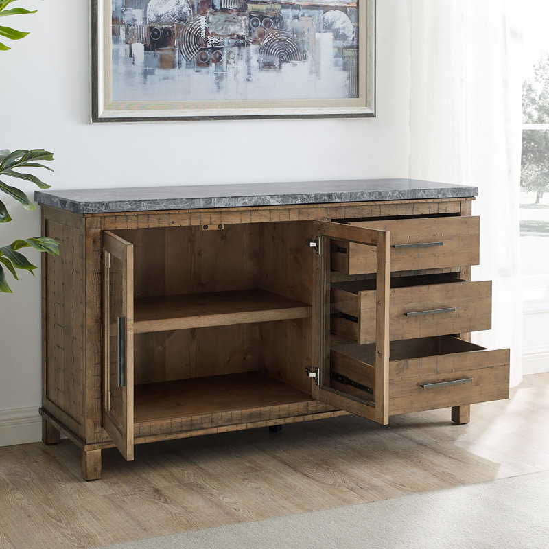 Buffet Hallowell, Gris / brun