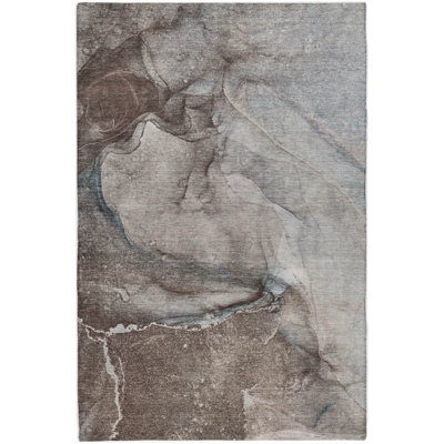 Premium Machine Washable Dream Shag ADS524 Watercolors Rug