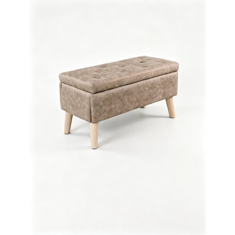 Banc de rangement avec repose-pieds de 81 po de largeur