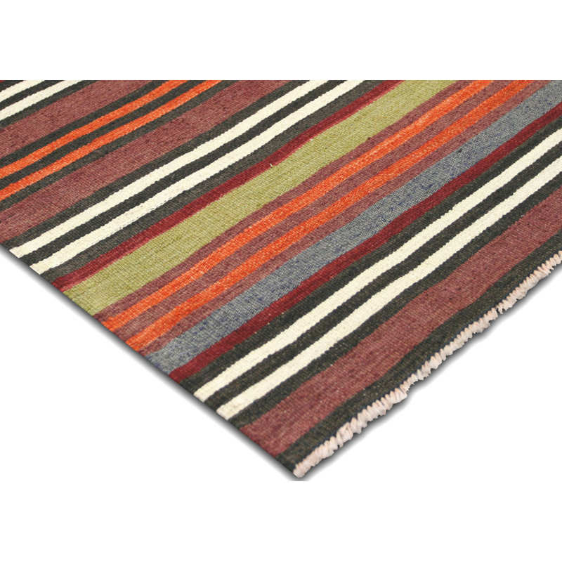Square One-of-a-Kind 5'1" X 5'4" 1960s Wool Area Rug in
