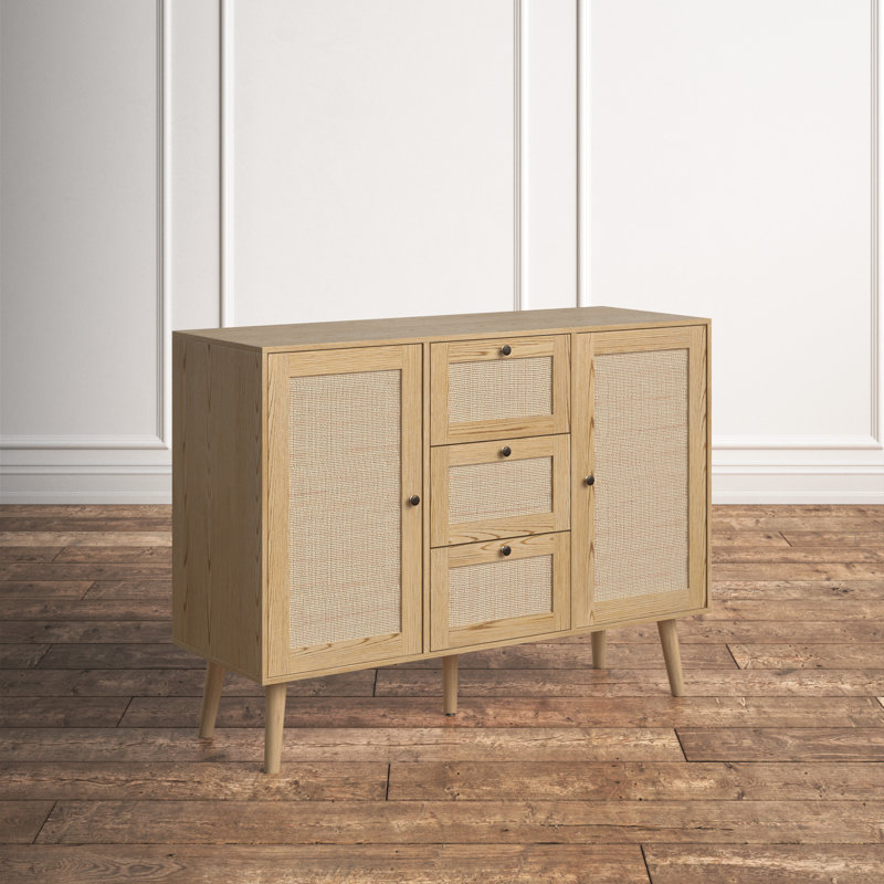 47.38'' Solid Wood Sideboard, Natural