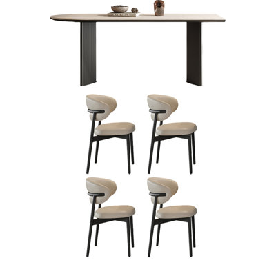 Simple yet elegant dining table and chair set