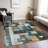 Machine Washable Indoor/Outdoor Chantille ACN1123 Teal Rug-109489854