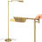Leaf 53" Tall Vintage LED Floor Lamp w/ Adjustable Arm, Gold