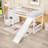 Twin Wood Loft Bed With Slide, Storage Stair & Laddder, Convertible Design-2124725487