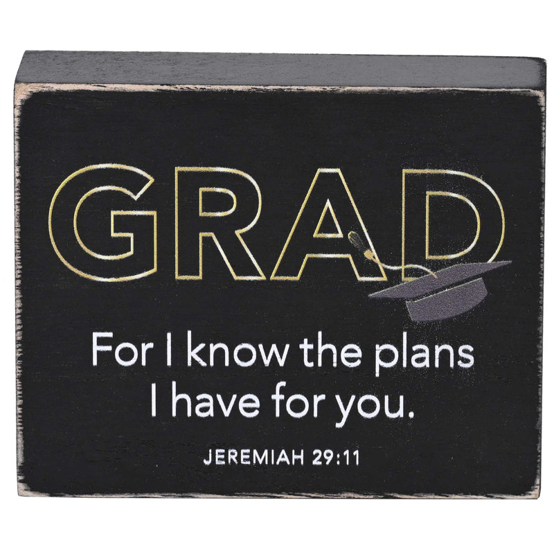 Plaque de table Grad For I Know 4X3