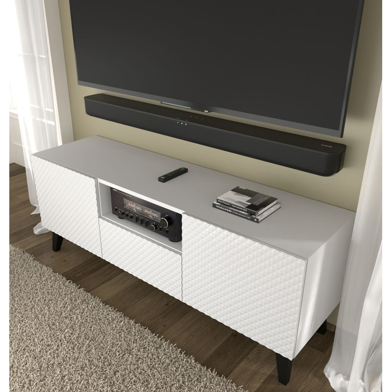 Fontainbleau TV Stand for TVs up to 65", White
