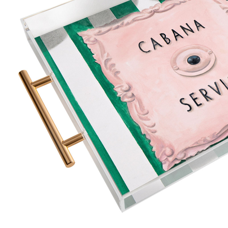 Plateau en acrylique Lisa Golightly Press For Cabana