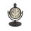 Traditional Analog Quartz Movement / Crystal Tabletop Clock in Brown