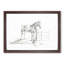 Horse by the Gate by Jean Bernard - Picture Frame Drawing Print-55578976-55578975