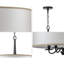 Lustre tambour 4 lumières à abat-jour Rourke-1510655555