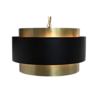 Luminaire suspendu tambour 4 lumières Demetrius