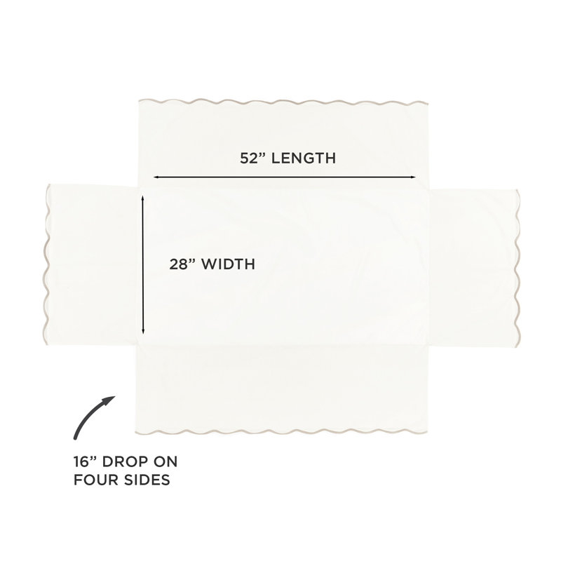 Volant / jupe de lit de bébé Lust Decor Coastal Chic, Beige