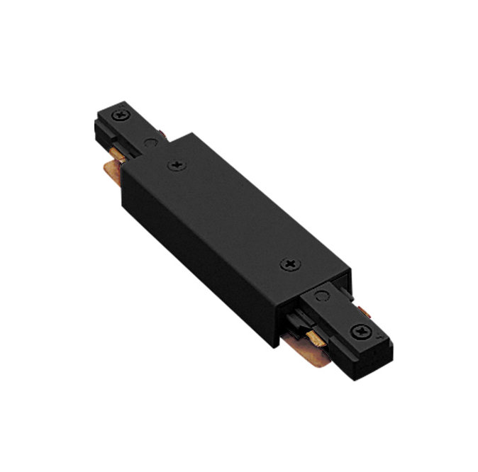 Raccord de rail droit avec alimentation électrique line i, Blanc