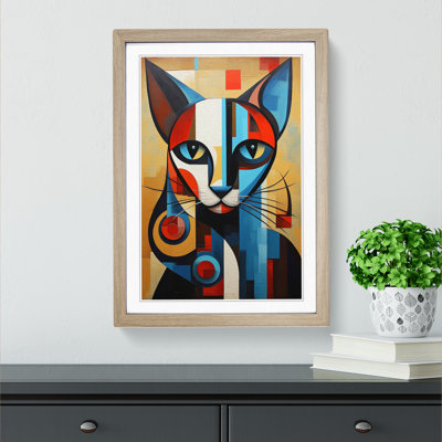 Siamese Cat 1 Piece Single Picture Frame Wall Art