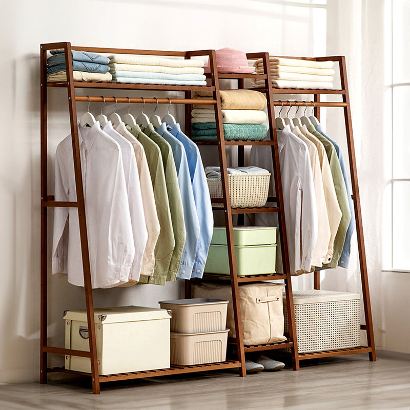 157.5cm Clothing Rack, Brown