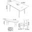 Table de salle à manger en bois de cerisier crème-108516492