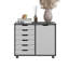 COFFRET DE RANGEMENT EN BOIS SOLIDE GRIS ET BLANC-1527215753