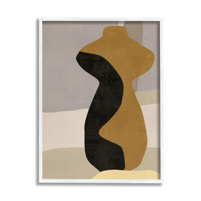 Vase abstrait bohème sur bois par Melissa Wang