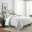 August Stripe Reversible Cotton Duvet Cover Set-505051813-505051809
