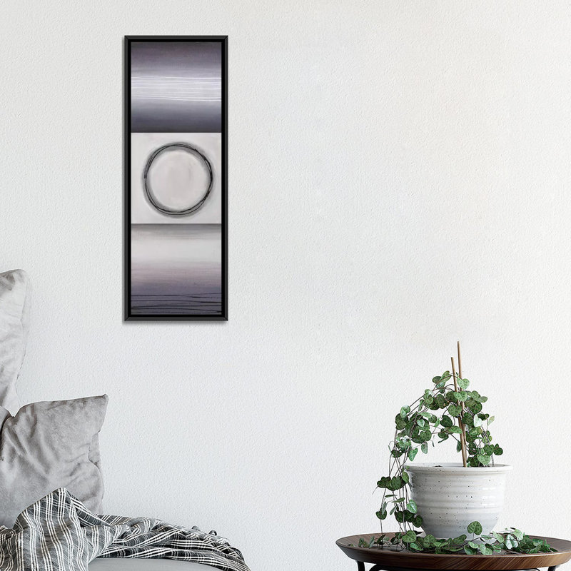 «Lavender in Motion I», reproduction d'art sur toile, H 72 po x l 24 po x P 1,5 po, Cadre noir