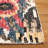 Ikat 152 Hand Tufted Wool/Cotton Ikat Rug in Black/Red-1869043084