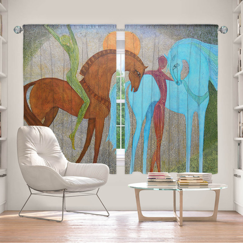 Fehrat Room Darkening Curtains / Drapes Pair, 40" W x 61" L
