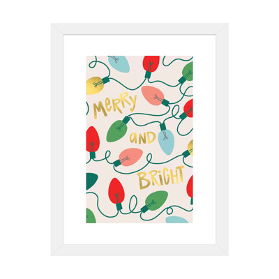 «Merry and Bright I» par Caroline Alfreds - impression d'art graphique